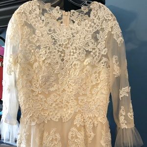 Cream bridesmaid/ Formal gown